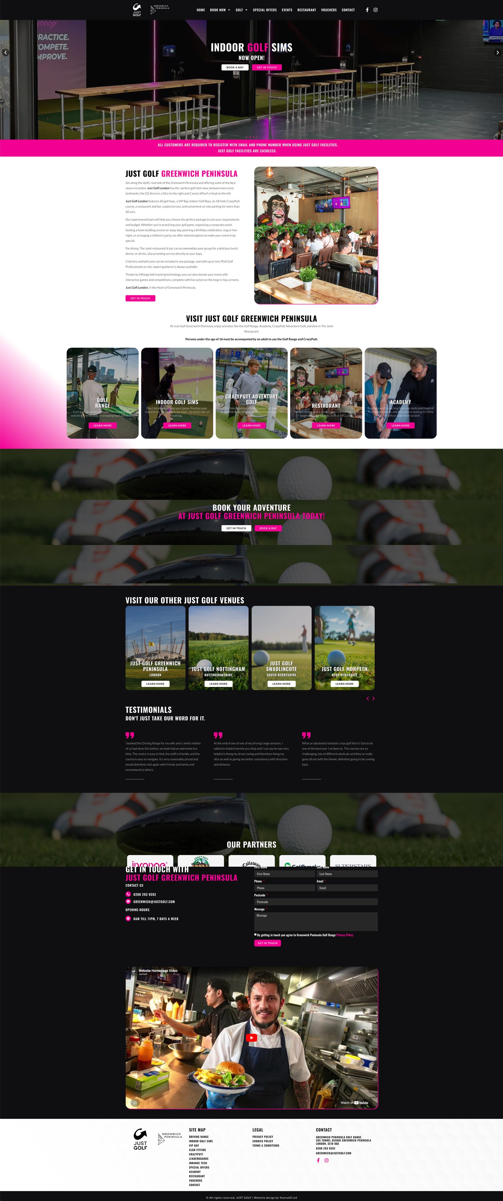 Podgląd strony – Just Golf Greenwich